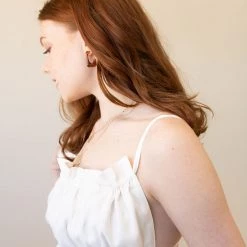 Fame Acetate Square Hoop Earrings Accessories