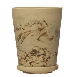 For Good Stoneware Planter With Saucer Home + Lifestyle