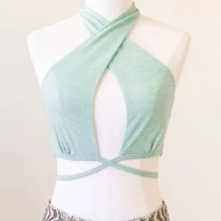 Twin Sister Want You Halter Crop Top