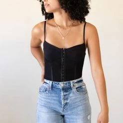 Night Rhythm Corset Bodysuit By Free People Featured