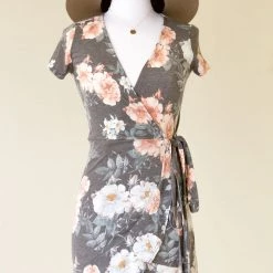Audrey Let's Hang Floral Wrap Dress