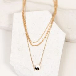 Joia Accessories Yin & Yang Layered Necklace