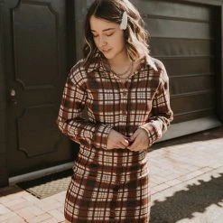 Blue Blush Hey Love Plaid Mini Skirt Bottoms