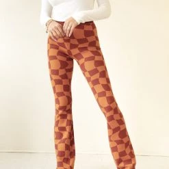 Bailey Rose Must Be Checkered Knit Pants