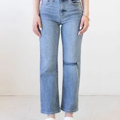 Sneak Peek Show Them High Rise Straight Jeans Featured