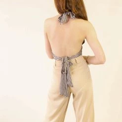 Cotton Candy Just Say Halter Crop Top Featured