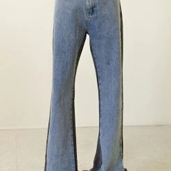 Beige Botany So Pretty Two Tone Denim Pants Featured