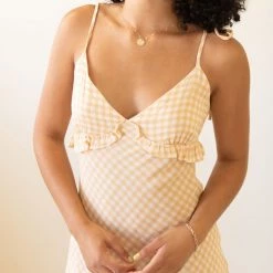 Audrey All You Checkered Cami Dress