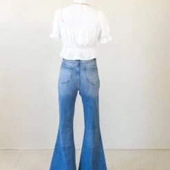 Nectar Denim The Olivine High Rise Flare Jeans By Nectar Premium Denim Featured