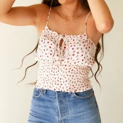 Final Touch Tops The Control Floral Cami Crop Top