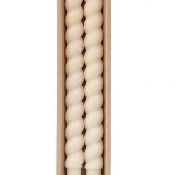 Creative Co-op Twisted Taper Candle Set