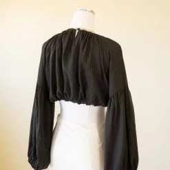 Emory Park Right Choice Puff Sleeve Crop Top