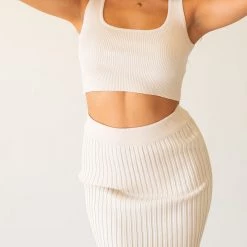 Papermoon Featured Come & Go Ribbed Mini Skirt