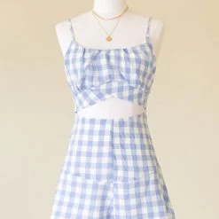 Papermoon Featured Treat Myself Plaid Romper