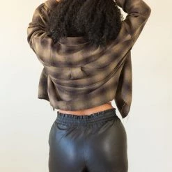 Promesa Featured Mess Around Faux Leather Shorts