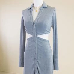 Cotton Candy Tainted Long Sleeve Dress Dresses