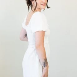 Nectar Clothing Cold Heart Puff Sleeve Dress