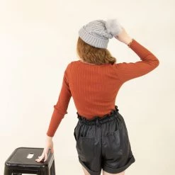 Lush Many Reasons Faux Leather Shorts By For Good Featured