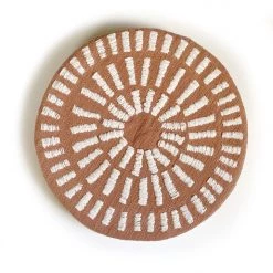 Nectar Clothing Lazy Days Round Embroidered Pillow Home + Lifestyle