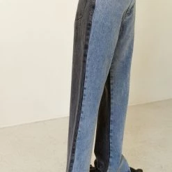 Beige Botany So Pretty Two Tone Denim Pants Featured