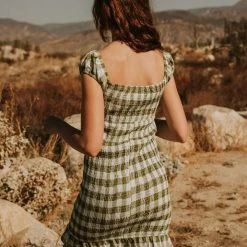 Papermoon Your Arms Gingham Dress