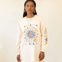 Polagram Mystical Dream Graphic T-Shirt Dress Graphic Tees