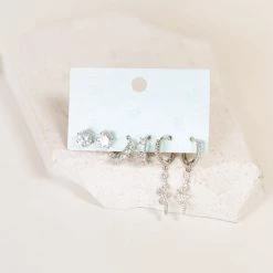 Joia Snake Three Piece Earring Set Accessories