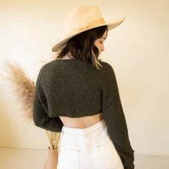 Dreamers Broken Heart Crop Sweater