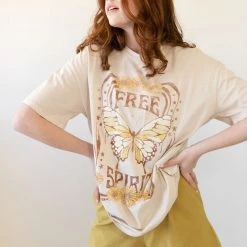 Tres Bien Featured Free Spirit Butterfly Graphic Tee