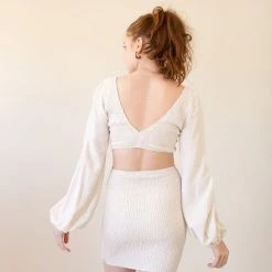 Edit By Nine Just Stay Smocked Crop Top