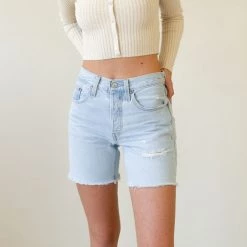 501 Mid Thigh Denim Shorts By Levi's