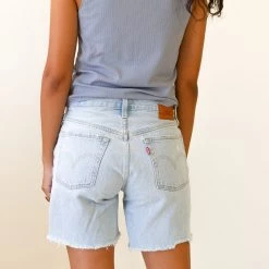 501 Mid Thigh Denim Shorts By Levi's
