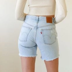 501 Mid Thigh Denim Shorts By Levi's