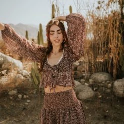 Sky To Moon Featured Serious Business Crop Top