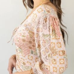 Millibon Featured Going Over Mid Sleeve Crop Top By For Good