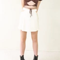 Cotton Candy My Hometown Satin Mini Skirt Featured