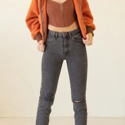 Distressed Denim Mom Jeans By BDG