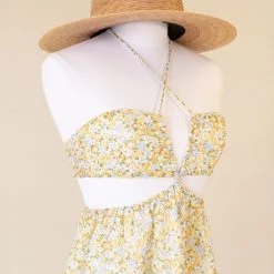 Nectar Clothing Make Time Floral Halter Dress Featured