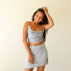 Style Rack Check Twice Bandana Print Skirt