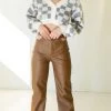 Bailey Rose Good Impression Faux Leather Pants Featured