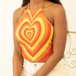 Bailey Rose Good View Heart Pattern Top Featured