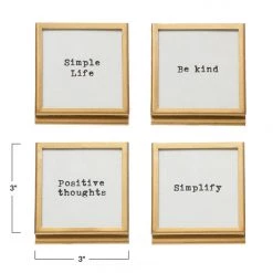 Creative Co-op Frame With Easel & Saying Home + Lifestyle