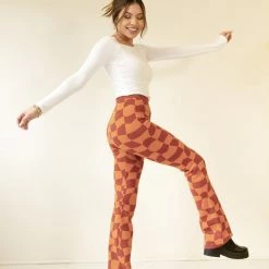 Bailey Rose Must Be Checkered Knit Pants