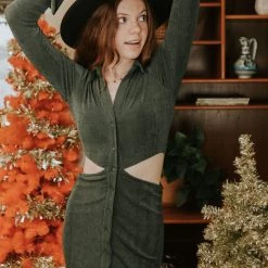 Cotton Candy Tainted Long Sleeve Dress Dresses