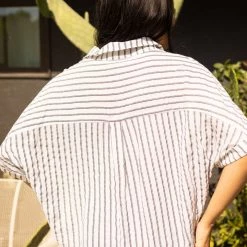 Summer Nights Striped Crop Top By For Good