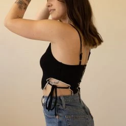 Papermoon Caught Up Cami Crop Top