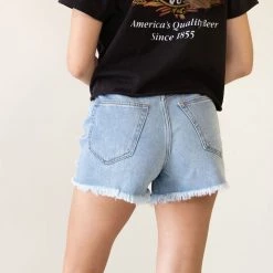 Nectar Clothing Featured Never Love Distressed Denim Shorts
