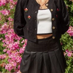 Le Lis No Explanation Faux Leather Pleated Mini Skirt