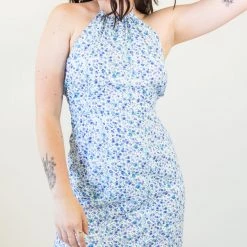 Nectar Clothing Just Breathe Floral Halter Dress