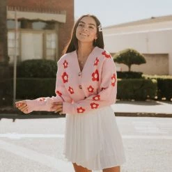 Nectar Clothing Little Moment Floral Cardigan